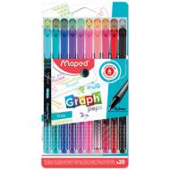 Fineliner GraphPeps Premium, 20er Kunststoff-Etui