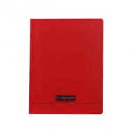 Calligraphe Cahier 8000 POLYPRO, 170 x 220 mm, rouge Séys, 48 pages, reliure piqre, couverture polypro transparente, papier vélin surfin 90 g / m2 (18103C)