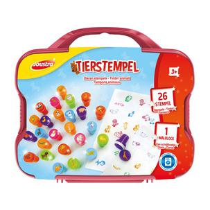 Motivstempel-Set "TIERSTEMPEL", Kunststoff-Koffer J41806