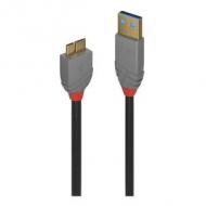 Lindy usb 3.0 kabel typ a / micro-b anthra line m / m 3m (36768)