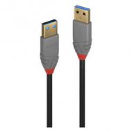 Lindy usb 3.0 kabel typ a / a anthra line m / m 0.5m (36750)