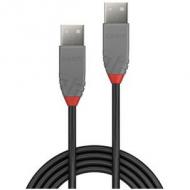 Lindy usb 2.0 kabel typ a / a anthra line m / m 0.5m (36691)