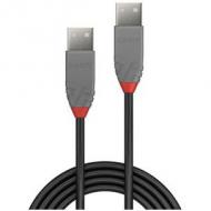 Lindy usb 2.0 kabel typ a / a anthra line m / m 3m (36694)