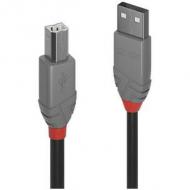 Lindy usb 2.0 kabel typ a / b anthra line m / m 0.2m (36670)