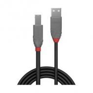 Lindy usb 2.0 kabel typ a / b anthra line m / m 3m schwarz (36674)