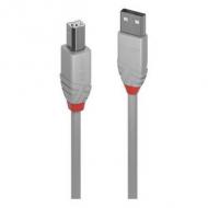 Lindy usb 2.0 kabel typ a / b anthra line m / m 3m grau (36684)