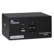 Inter-tech kvm switch as-22ha hdmi, 2 port, metall (88887243)