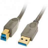 Lindy usb 3.0 kabel typ a / b premium antrhazit m / m 1m (41841)