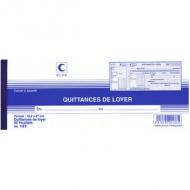 ELVE Carnet  souche "Quittances de loyer", 100 x 270 mm 50 feuilles, 1 exemplaire avec souche (137)