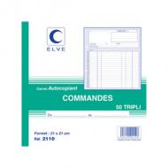 ELVE Manifold "Commandes", 297 x 210 mm, dupli 50 feuilles, autocopiant (2111)