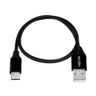 Symbolbild: USB 2.0 Anschlusskabel, USB-A Stecker - Micro-USB Stecker, schwarz