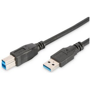 USB 3.0 Anschlusskabel, USB-A Stecker - USB-B Stecker AK-300115-018-S