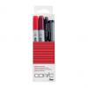 Marker ciao, 4er Set "Doodle Pack Red"