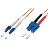 LWL Patchkabel, konfektioniert, 2 x LC Stecker <br>- SC-Duplex Stecker