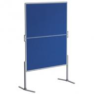 Moderationstafel PRO, mit klappbaren Füßen - Filz blau