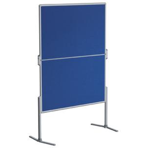 Moderationstafel PRO, mit klappbaren Füßen - Filz blau MT884303