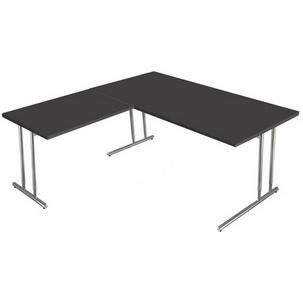Symbolbild: Schreibtisch "ARTLINE" mit Anbauelement, anthrazit 11767013