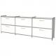 Sideboard ARTLINE, 2 Schubladen, weiß 13791813