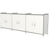 Sideboard ARTLINE, 6 Fächer, weiß