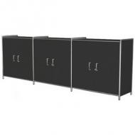 Sideboard ARTLINE, 6 Fächer, anthrazit