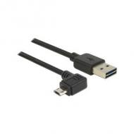 Delock usb kabel a -> micro b st / st 1.00m 90°gew. sw (83846)