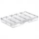 Aufbewahrungsbox ORGANIZER 24, transparent/schwarz 3616070