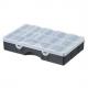 Aufbewahrungsbox ORGANIZER 29, transparent/schwarz 3617070