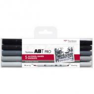 Marker ABT PRO, 5er Set Warm Grey Colors