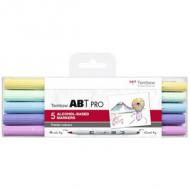 Marker ABT PRO, 5er Set Pastel Colors