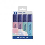 Textmarker "Textsurfer classic COLORS pastel", 4er Etui