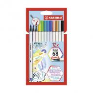 Pinselstift Pen 68 brush, 12er Karton-Etui