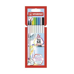 Pinselstift Pen 68 brush, 8er Karton-Etui 568/08-21