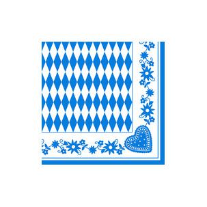 Motivservietten "Bayrisch Blau", 3-lagig, 400 x 400 mm 84489