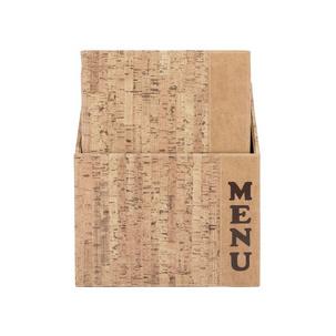 Speisekarten-Mappe DESIGN CORK, 10er Box MC-BOX-DRA4-PAI