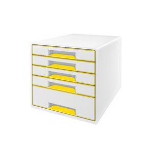 Schubladenbox WOW CUBE, perlweiß / gelb 5214-20-16