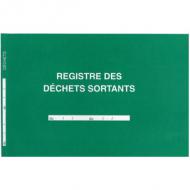 ELVE Registre des déchets sortants texte imprimé en bleu, en 6 parties, 50 tableaux doubles, foliotés pour recenser et conserver la traabilité de 850 expéditions, couleur de la couverture: vert (46008)