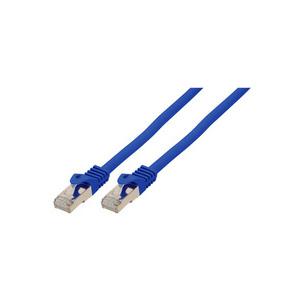 Symbolbild: Flach-Patchkabel Kat. 6A mit Kat. 7 Rohkabel, U/FTP - blau BS75511-SL0.25B