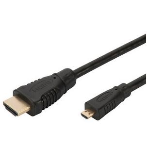 Anschlusskabel High Speed, HDMI-A Stecker - Micro HDMI-D Stecker AK-330109-020-S