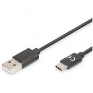 USB 2.0 Anschlusskabel, USB-C Stecker - USB-A Stecker