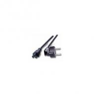 Efb netzkabel schutzkontakt 90°-c15 180°,sw,1.8m,3x0,75mm (ek550.1,8)
