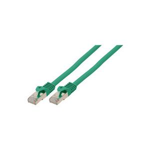 Symbolbild: Flach-Patchkabel Kat. 6A mit Kat. 7 Rohkabel, U/FTP - grün BS75515-SLG