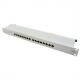 19" Patch Panel Kat.6A, 16 Ports, lichtgrau  NP0076