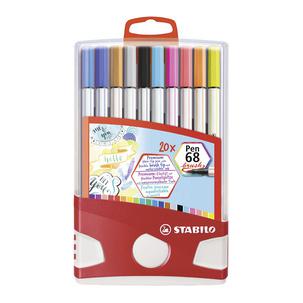 Pinselstift Pen 68 brush, 20er Colorparade (Bestell-Nr. 55500372) 568/20-0211