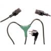 Y-Verteilerkabel Schutzkontakt - 2x Kaltgerte