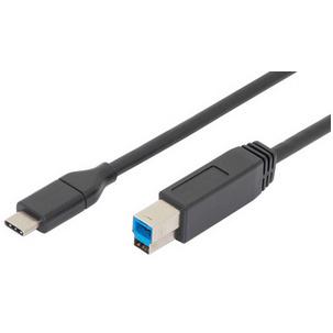 USB 3.0 Anschlusskabel, USB-C Stecker - USB-B Stecker AK-300149-018-S