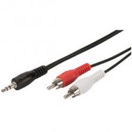 Audiokabel, 2 x Cinchstecker - 3,5 mm Klinkenstecker