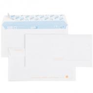 GPV Enveloppes précasées, DL, 110 x 220 mm, blanc sans fentre, poids: 80 g / m2, avec bande de protection, en papier offset velin blanc, précasage agréé par la Poste contenu: 500 pices (21984)