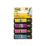 Haftmarker Index Mini im Spender, gelb/lila/pink/türkis