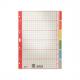Blanko Karton-Register extrastark, 10-teilig, farbiger Verlauf 4350-00-85