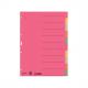 Blanko Karton-Register extrastark, 10-teilig, farbiger Verlauf 4350-00-85